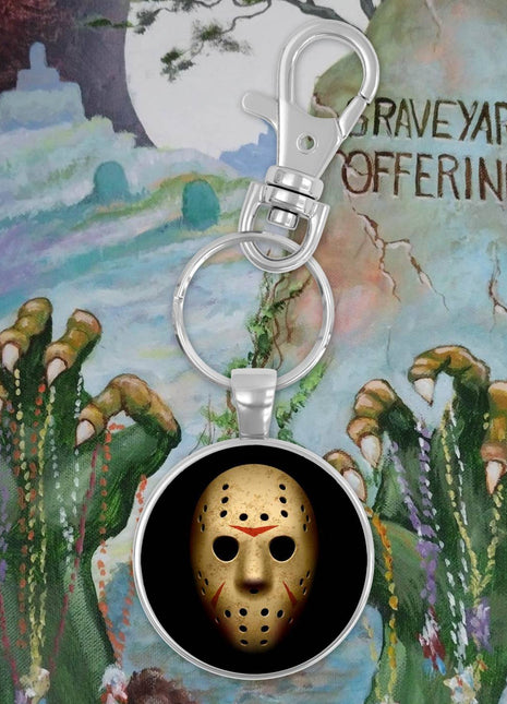 Jason Voorhees Circle Keychain - City Morgue Toys & Collectibles