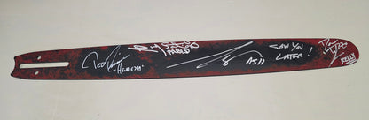 AUTOGRAPHED "Ash Vs Evil Dead" Chainsaw Bar CAST SIGNED - City Morgue Toys & Collectibles