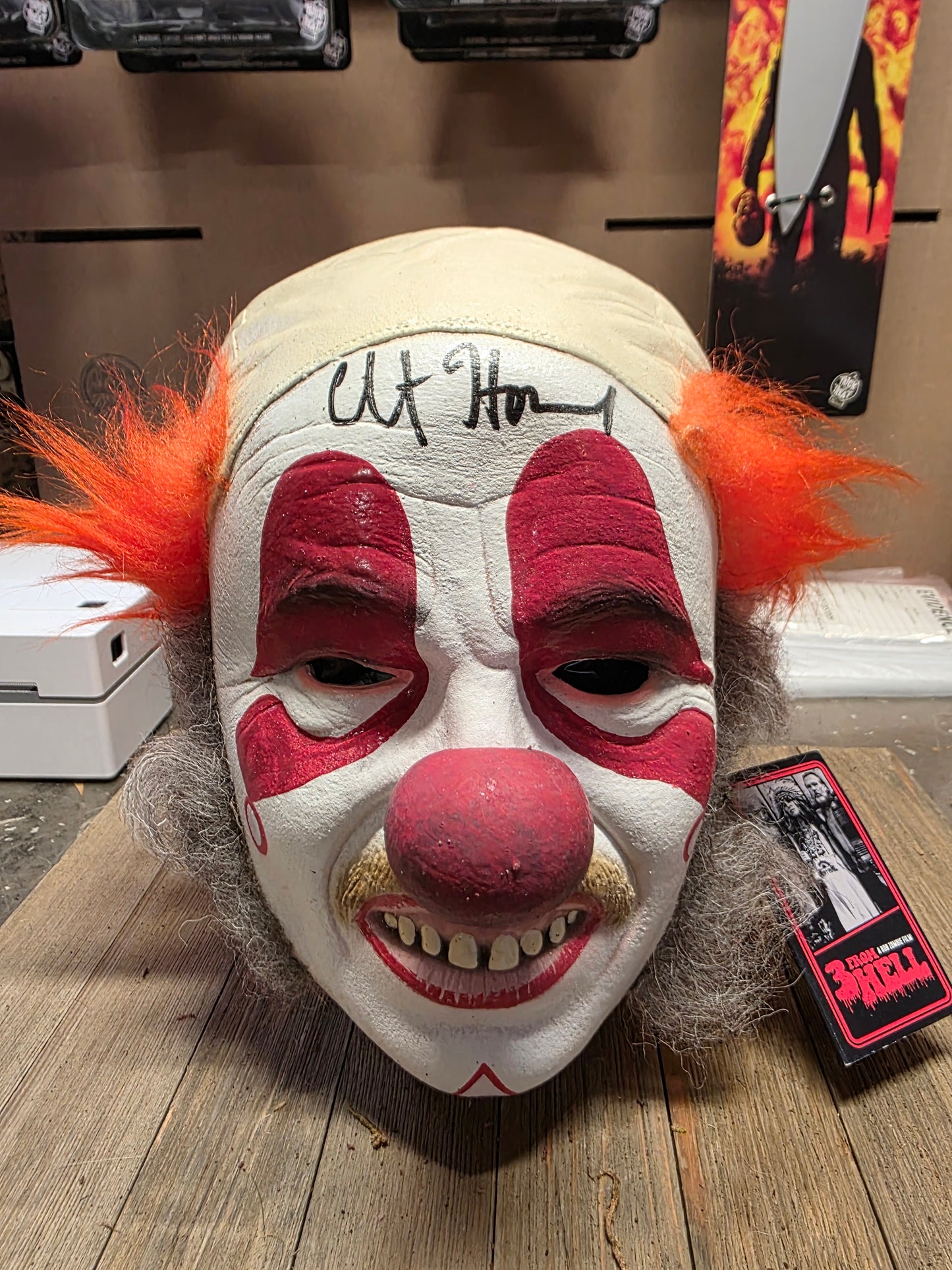 Clint Howard AUTOGRAPHED Mr. Baggy Britches Mask (Discontinued)