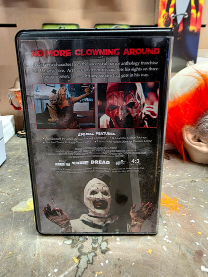Terrifier VHS Bloody Variant SIGNED by David Howard Thornton (ONLY 50 MADE) - City Morgue Toys & Collectibles