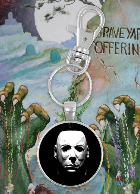 Michael Myers Circle Keychain - City Morgue Toys & Collectibles