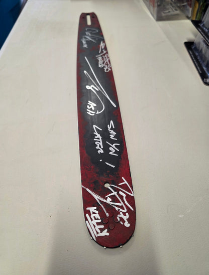 AUTOGRAPHED "Ash Vs Evil Dead" Chainsaw Bar CAST SIGNED - City Morgue Toys & Collectibles