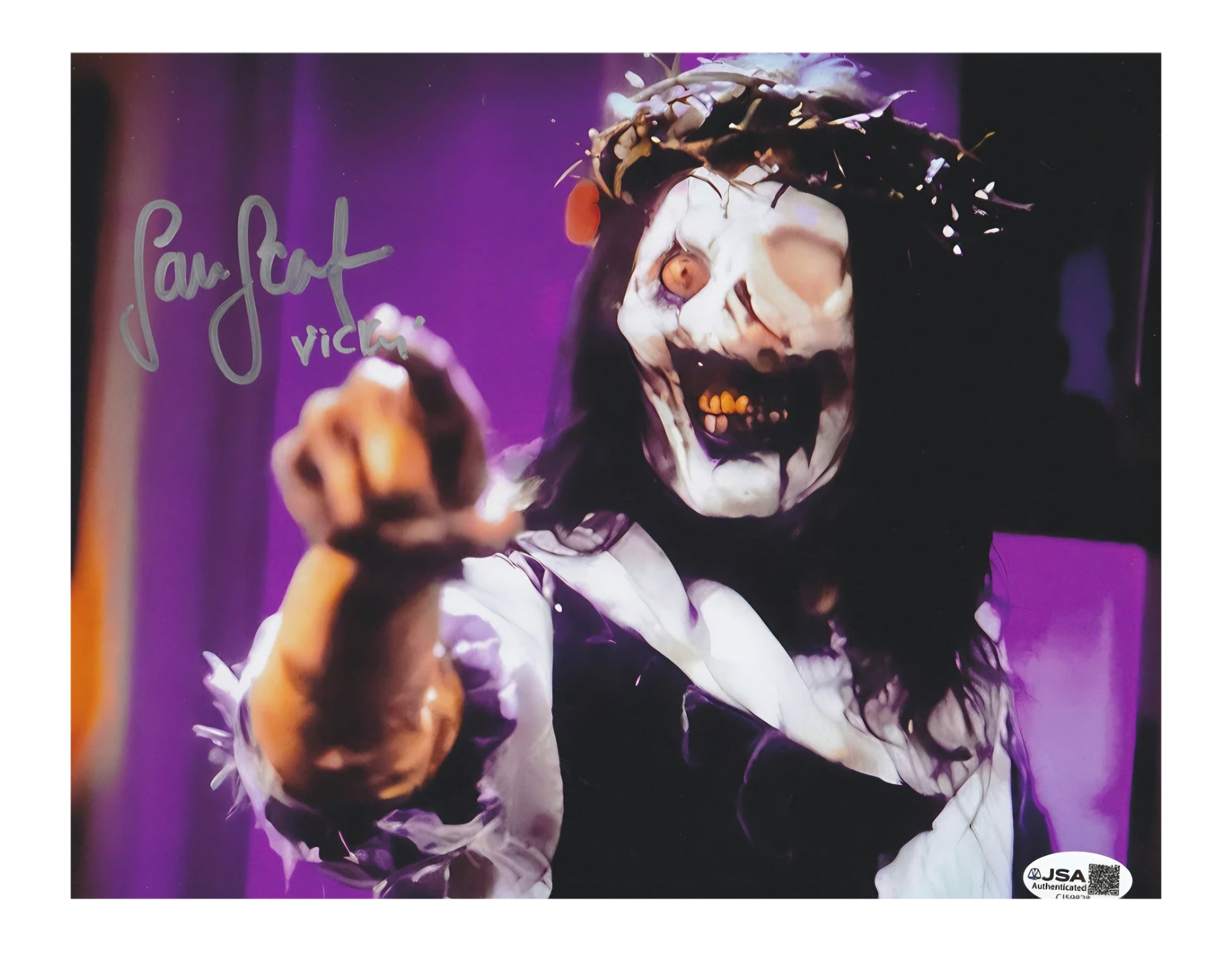 Terrifier Samantha Scaffidi signed 8x10 JSA - City Morgue Toys & Collectibles