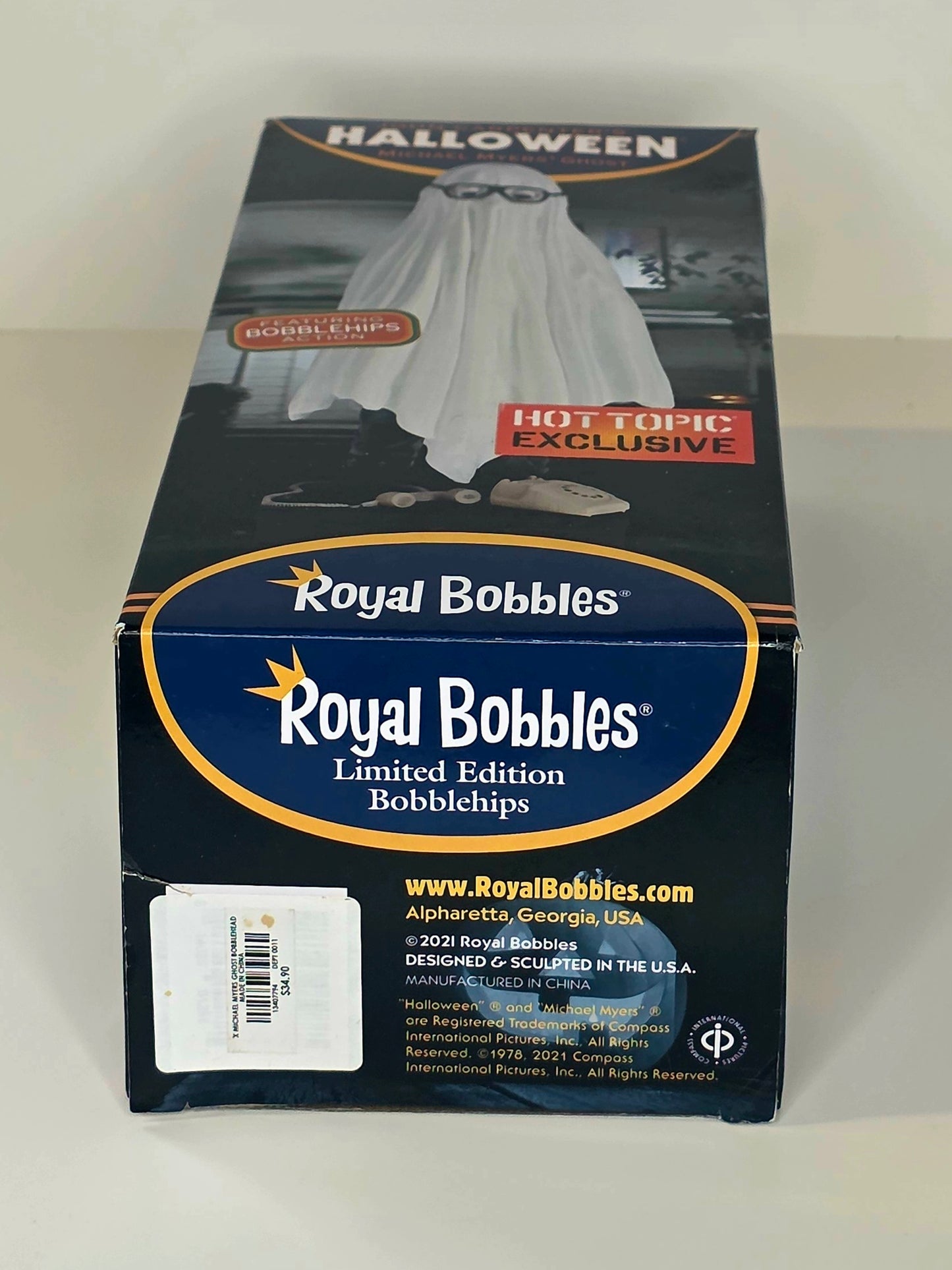 Royal Bobbles Michael Myers as Ghost Bobblehead (New in box)