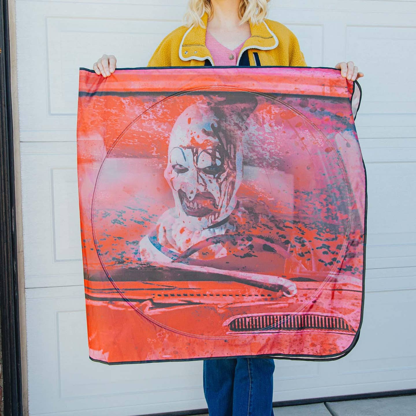 Terrifier 64 X 32 Inch Car Sunshade - City Morgue Toys & Collectibles