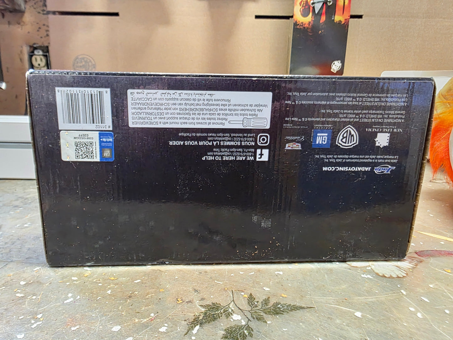 Freddy Krueger & 1958 Cadillac Series 62 Die Cast Car and Figure (New in Box)