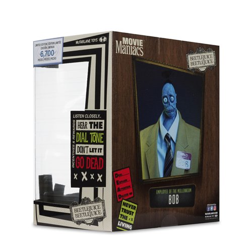 Movie Maniacs Beetlejuice Beetlejuice Wave 2 Bob the Shrinker Bob 6-Inch Posed Figure