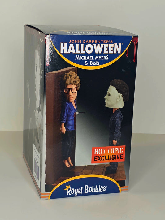 Michael Myers and Bob Bobblehead from Royal Bobbles Hot Topic Exclusive (RARE)