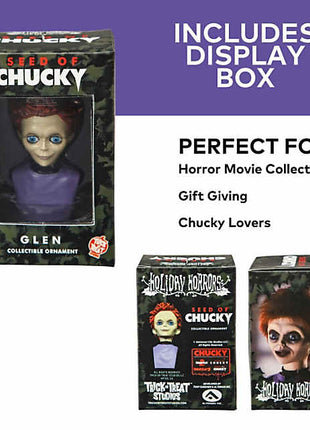 3" Child’s Play: Seed of Chucky™ Glen Bust Resin Collectible Ornament - City Morgue Toys & Collectibles
