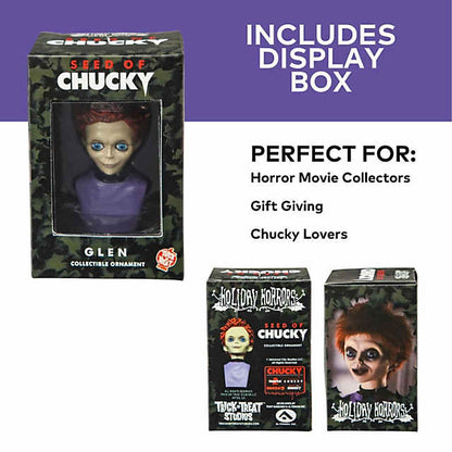3" Child’s Play: Seed of Chucky™ Glen Bust Resin Collectible Ornament - City Morgue Toys & Collectibles