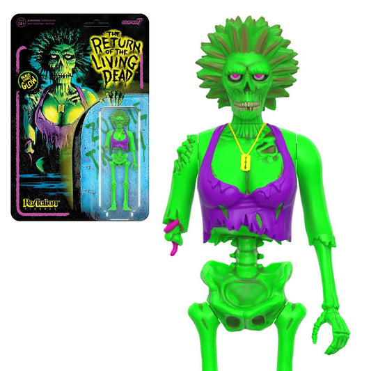 Return of the Living Dead Female Poster Zombie (Blacklight) 3 3/4-Inch ReAction Figure - Exclusive