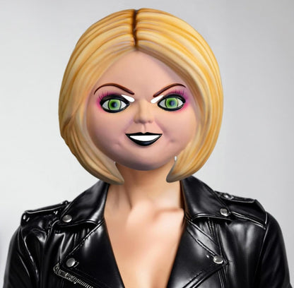 Adults Kids Play™ Tiffany Valentine Vacuform Plastic Mask - One Size - City Morgue Toys & Collectibles