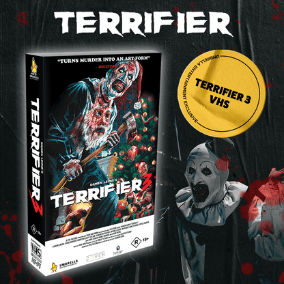 ART ATTACK - Terrifier Collector's Edition Boxset (4 Movie +Slipcases +Book +Brick Set +VHS +Sunglasses) 4K & Blu-ray - City Morgue Toys & Collectibles
