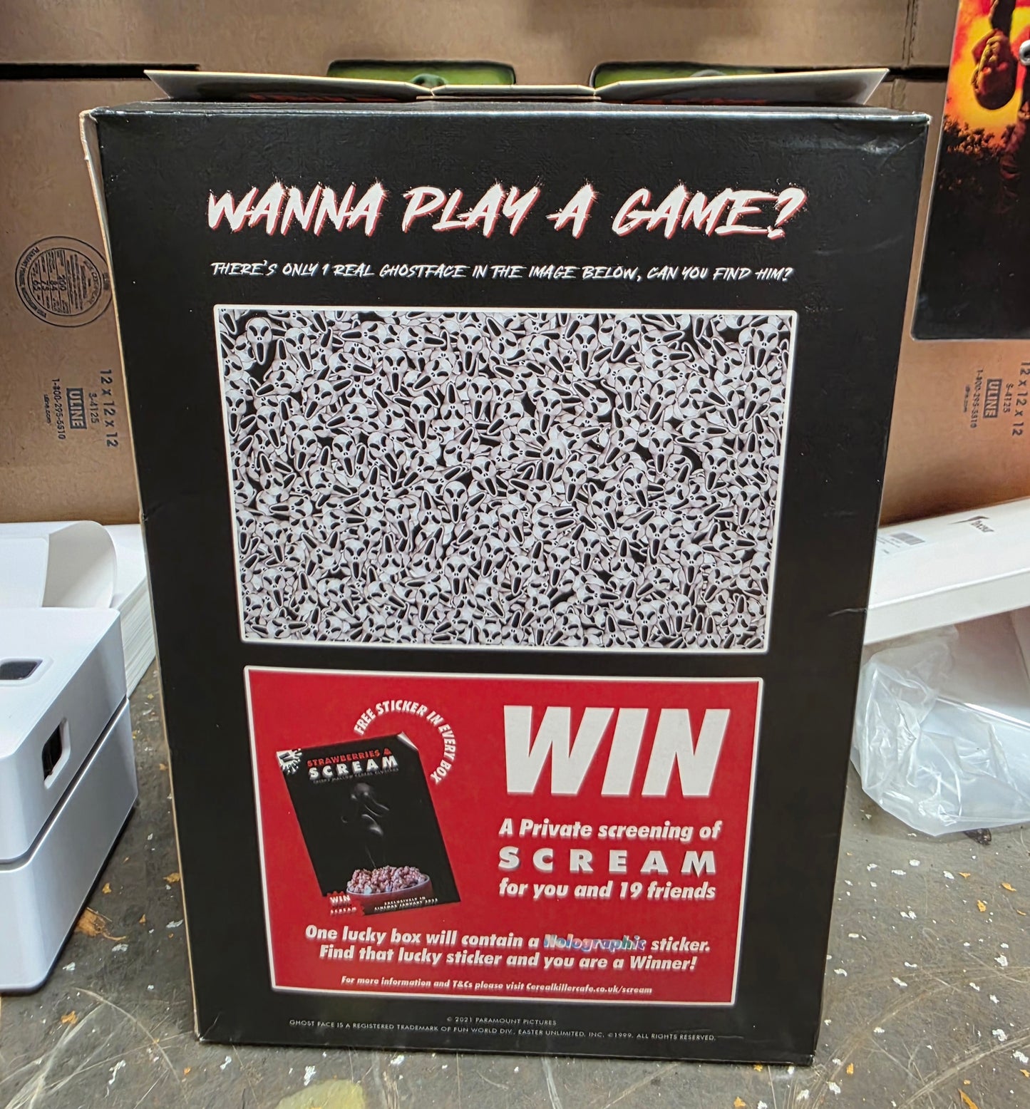 Strawberries & Scream Limited Edition Cereal by "Cereal Killer" (UNOPENED) #2