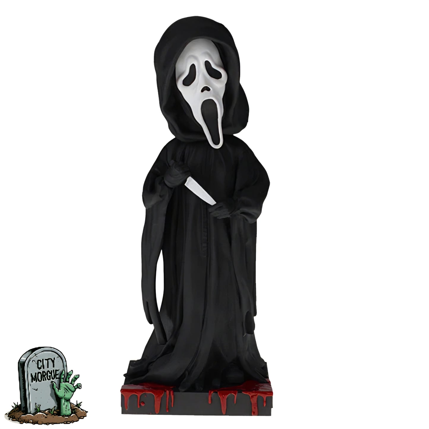 Royal Bobbles Ghost Face Collectible Bobblehead Statue