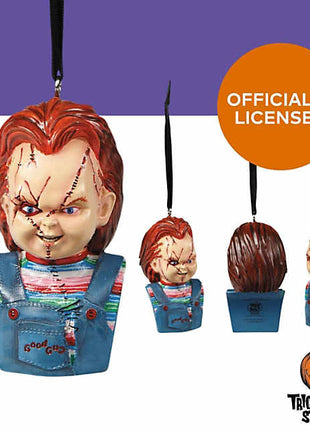 3" Child’s Play: Seed of Chucky™ Chucky Bust Resin Collectible Ornament - City Morgue Toys & Collectibles