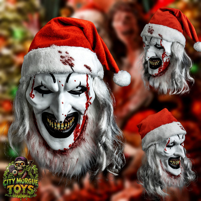 Terrifier 3 - Santa Art the Clown Deluxe Injection Mask (PRE-ORDER) - City Morgue Toys & Collectibles