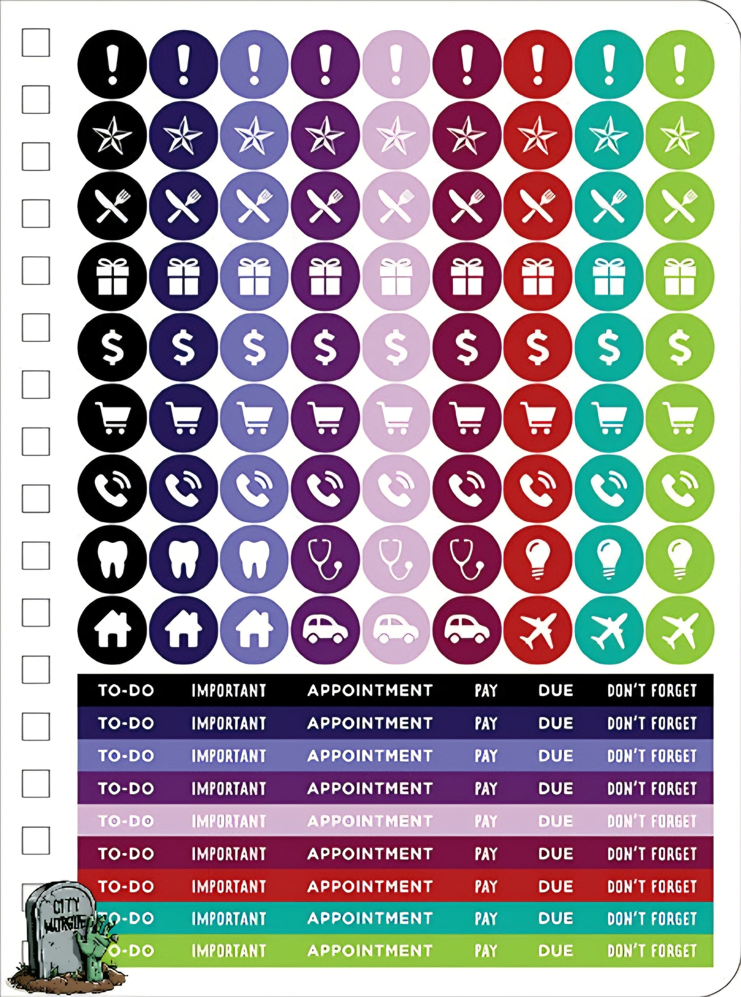 2025 Beetlejuice 13-Month Weekly Planner