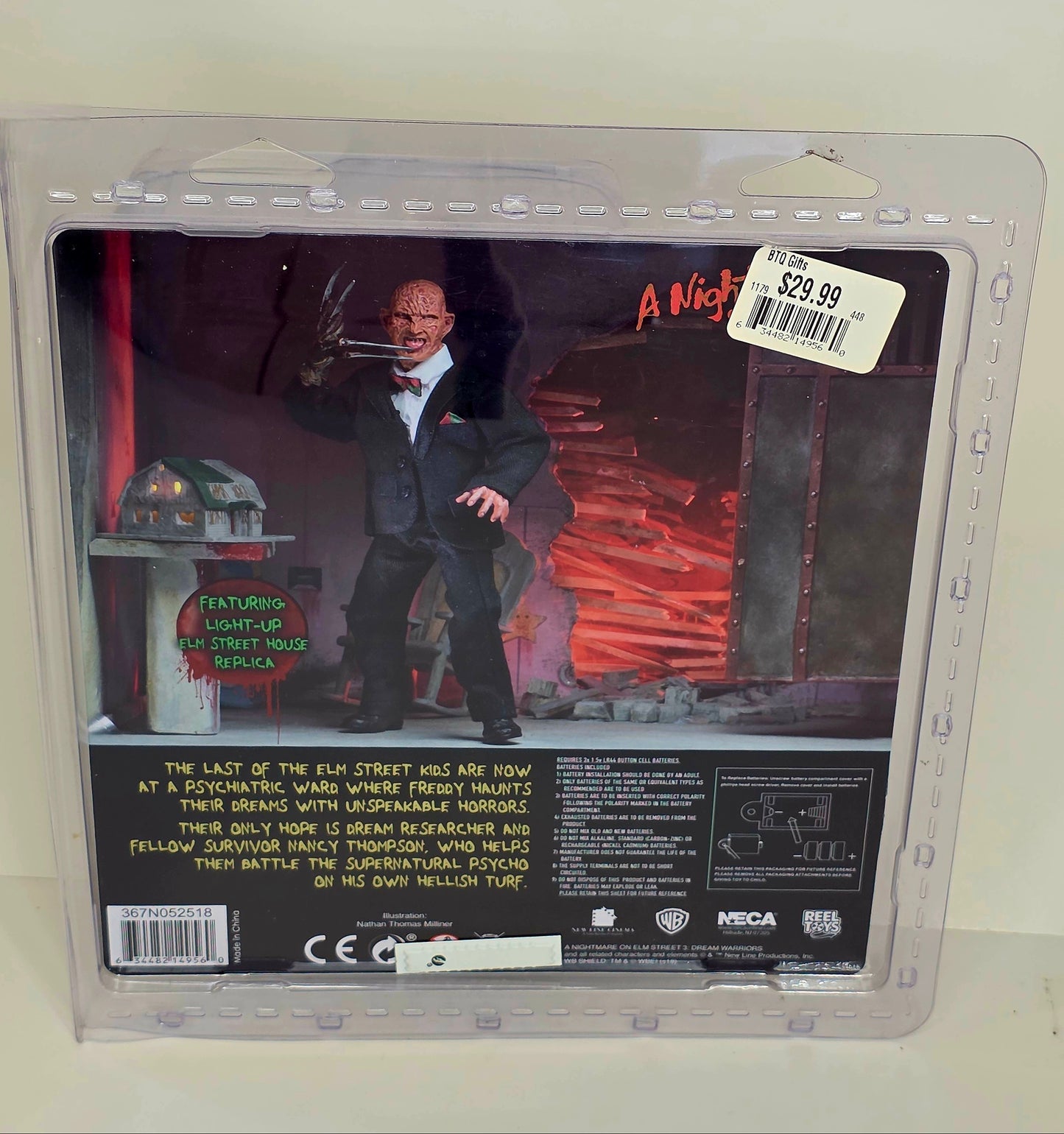 Nightmare on Elm Street Part 3 Dream Warriors Tuxedo Freddy Krueger Clothed Neca (NEW IN BOX)