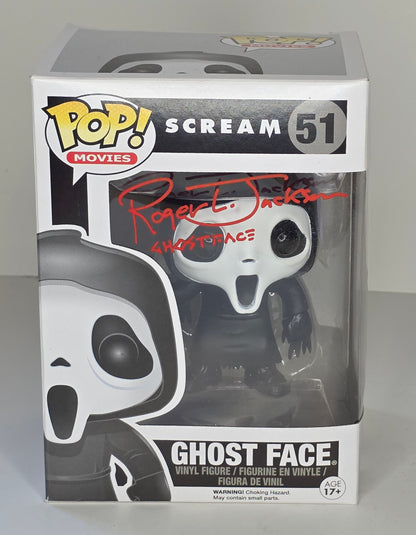 AUTOGRAPHED Scream Ghostface Funko Pop Signed by Roger L. Jackson - City Morgue Toys & Collectibles