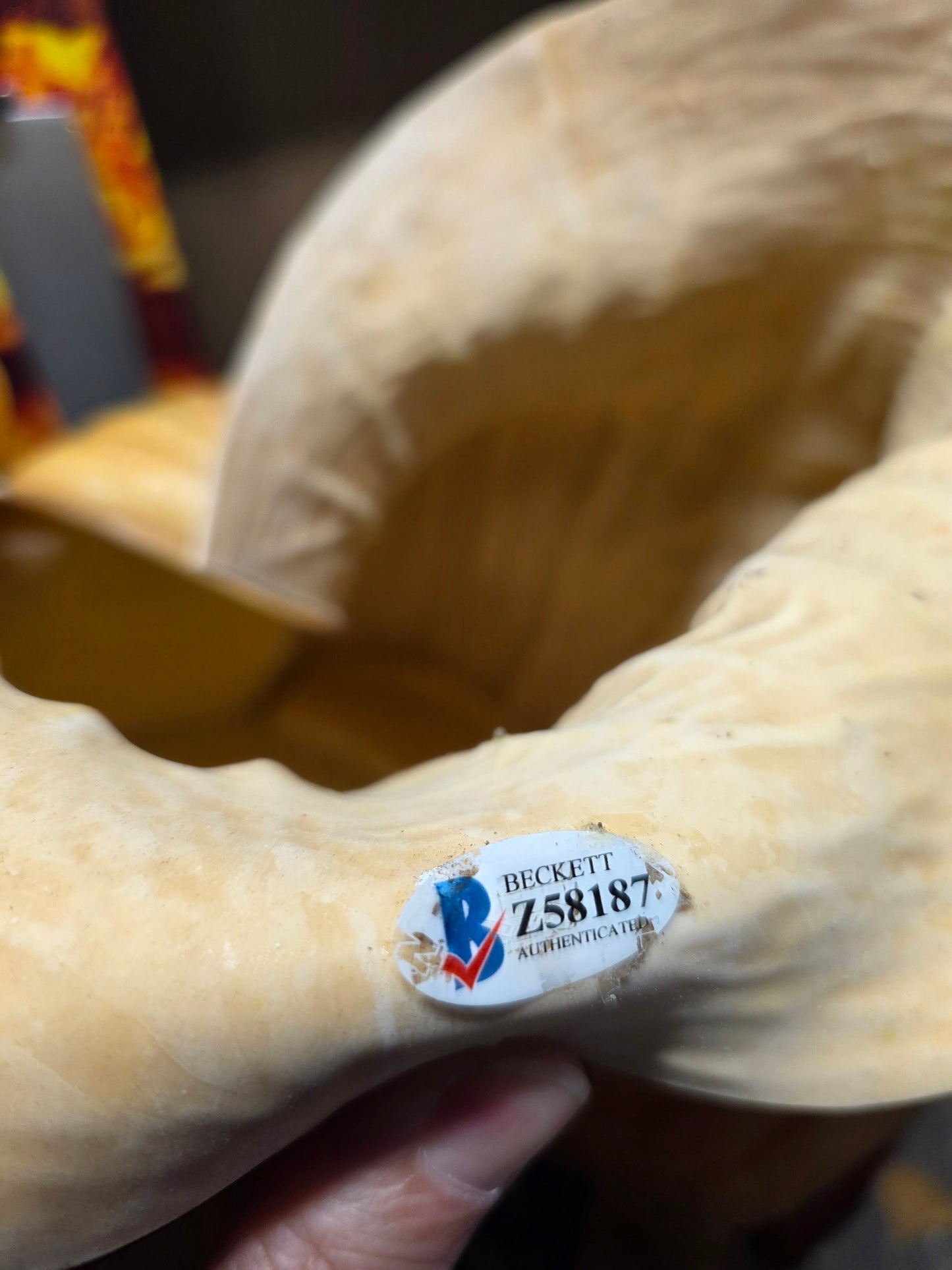 Quinn Lord AUTOGRAPHED Sam Mask (Trick R Treat) BECKETT COA