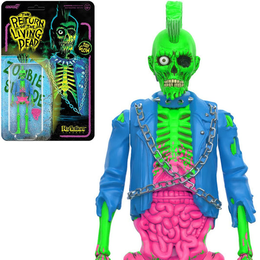 Return of the Living Dead Male Poster Zombie (Blacklight) 3 3/4-Inch ReAction Figure - Exclusive