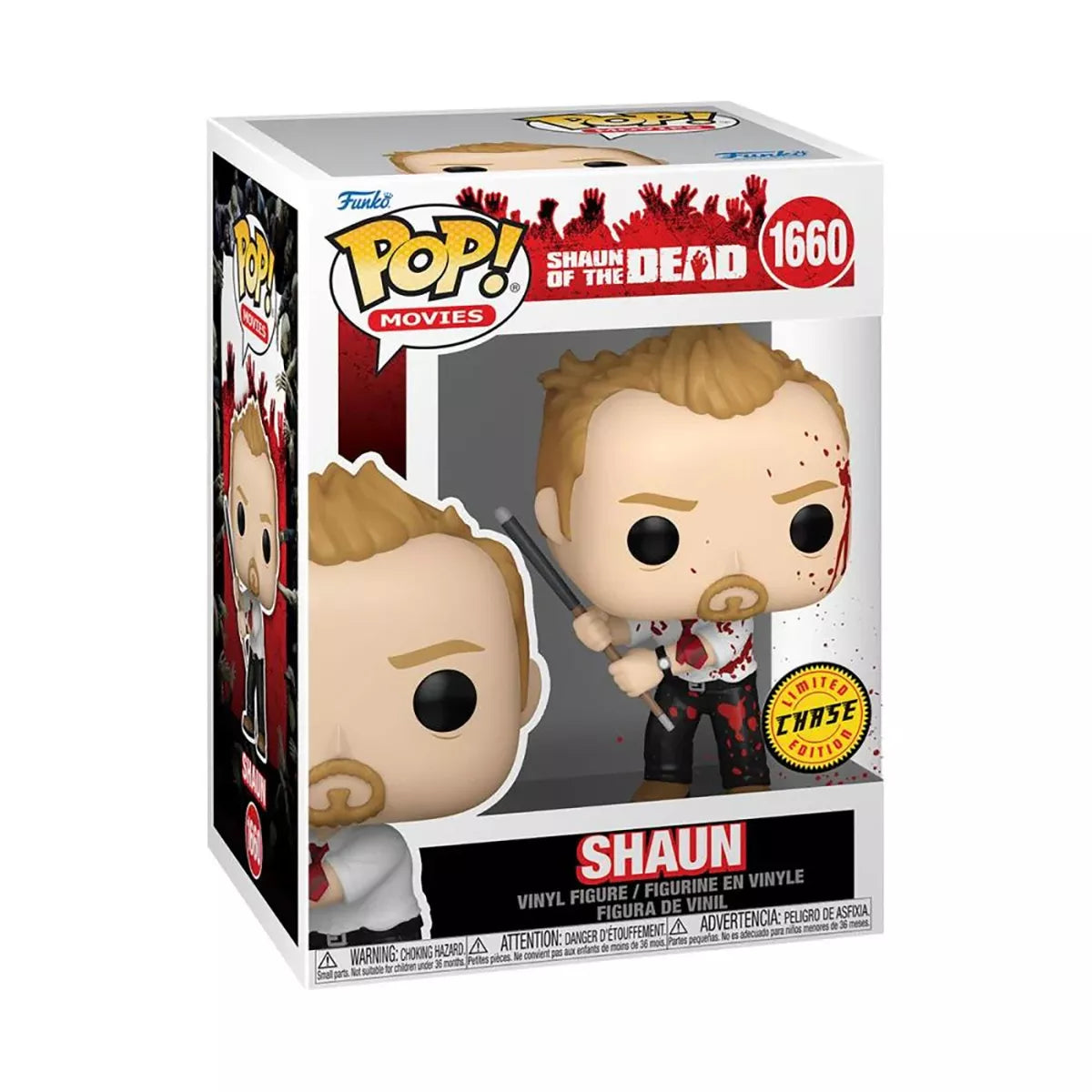 Funko Pop! Shaun of The Dead: Shaun #1660 - Chase Variant