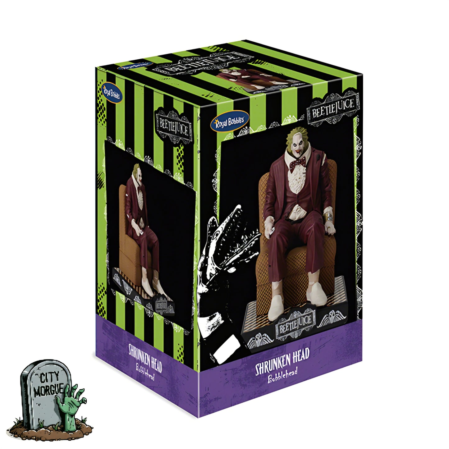 Royal Bobbles Beetlejuice Shrunken Head Bobblehead