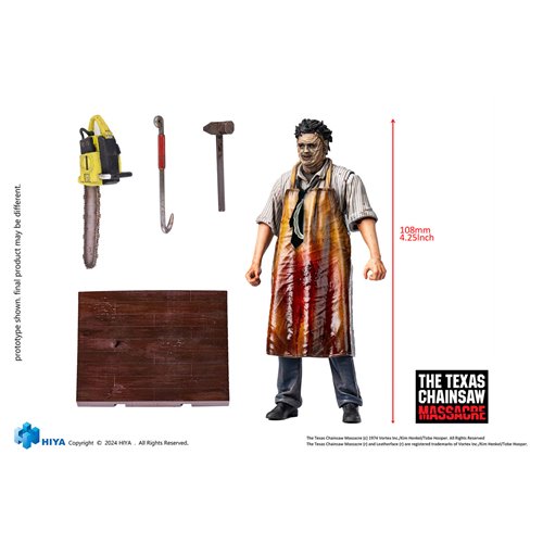 Texas Chainsaw Massacre 1974 Exquisite Mini Leatherface Killing Mask 1:18 Scale Action Figure