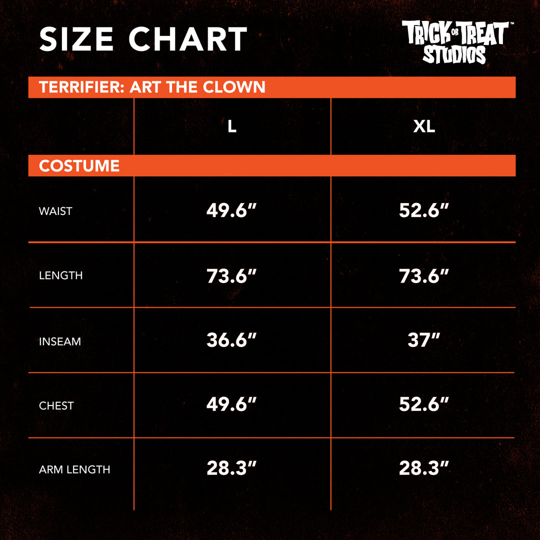 Men's Terrifier Art The Clown Costume (Pre-Order)