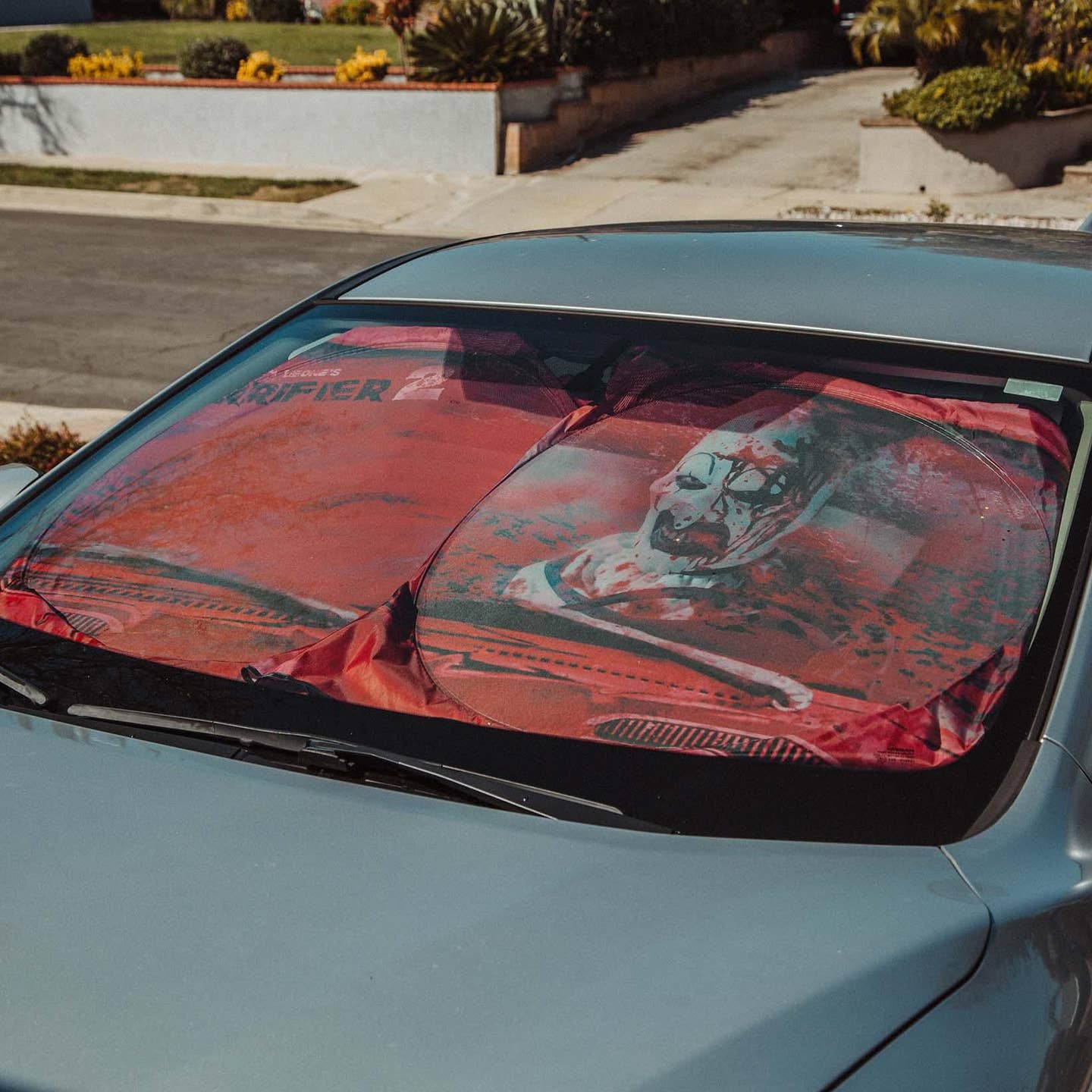Terrifier 64 X 32 Inch Car Sunshade - City Morgue Toys & Collectibles