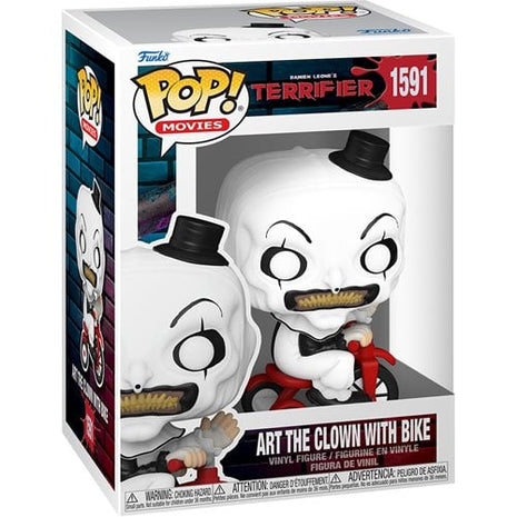 Terrifier Art the Clown with Bike Funko Pop! Vinyl Figure #1591 - City Morgue Toys & Collectibles