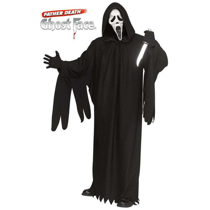 Adults Ghost Face 30th Anniversary Hooded Robe Costume - One Size
