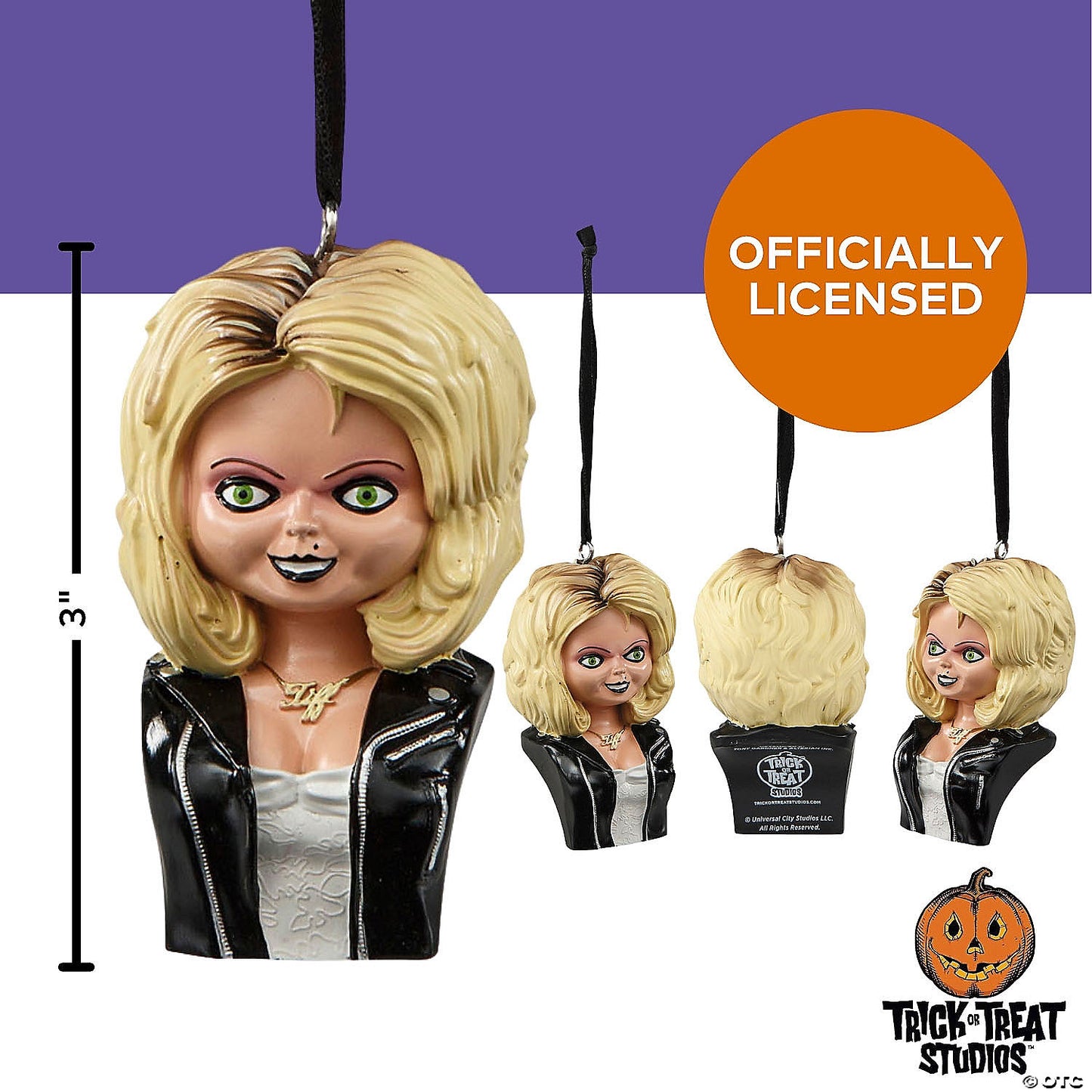 3" Child’s Play: Bride of Chucky™ Tiffany Bust Resin Collectible Ornament (Pre-Order)
