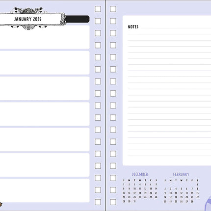 2025 Beetlejuice 13-Month Weekly Planner