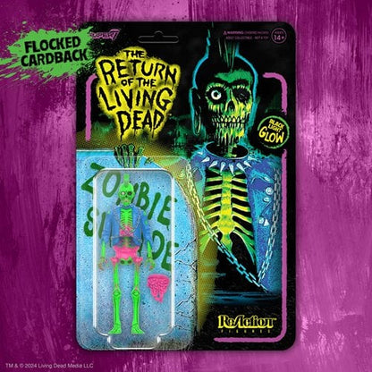 Return of the Living Dead Male Poster Zombie (Blacklight) 3 3/4-Inch ReAction Figure - Exclusive - City Morgue Toys & Collectibles