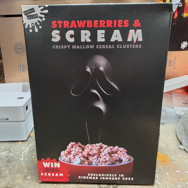 Strawberries & Scream Limited Edition Cereal by "Cereal Killer" (UNOPENED) #1 - City Morgue Toys & Collectibles