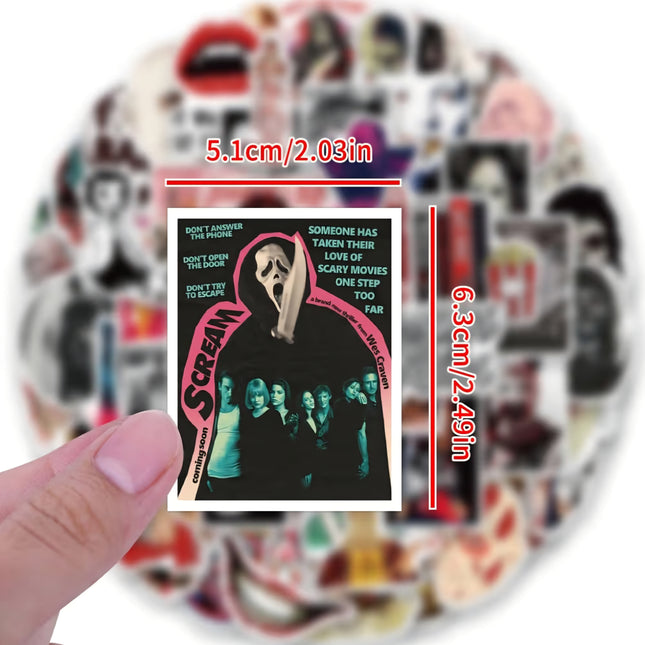 Horror Sticker Pack – 20 Random Hand-Picked Horror Stickers (No Duplicates) - City Morgue Toys & Collectibles