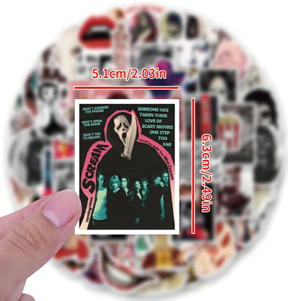 Horror Sticker Pack – 20 Random Hand-Picked Horror Stickers (No Duplicates) - City Morgue Toys & Collectibles