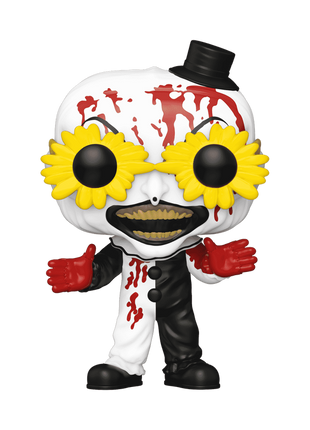 CHASE! Terrifier Art the Clown with Glasses #1593 Funko Shop Exclusive Pop! w/ Soft Shell Protector - City Morgue Toys & Collectibles
