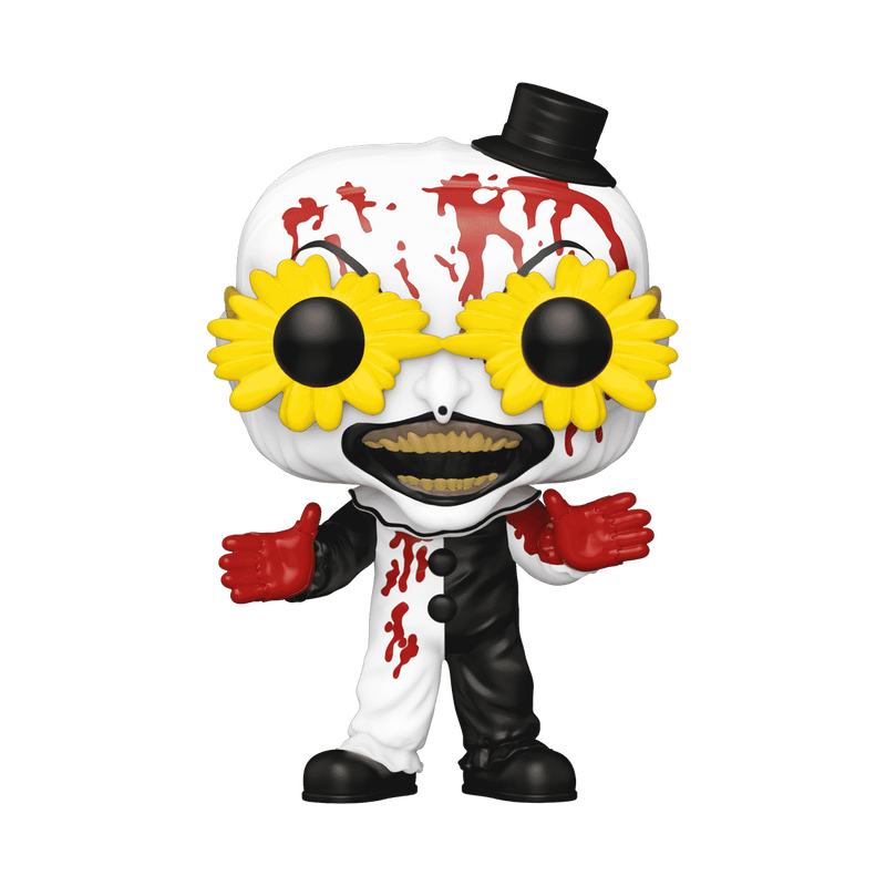 CHASE! Terrifier Art the Clown with Glasses #1593 Funko Shop Exclusive Pop! w/ Soft Shell Protector - City Morgue Toys & Collectibles