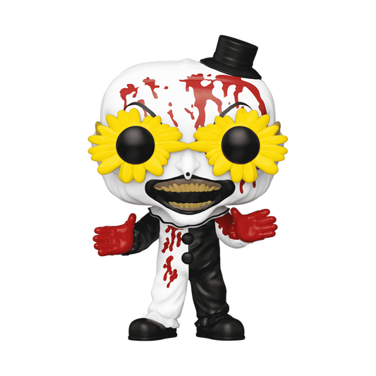 CHASE! Terrifier Art the Clown with Glasses #1593 Funko Shop Exclusive Pop! w/ Soft Shell Protector - City Morgue Toys & Collectibles