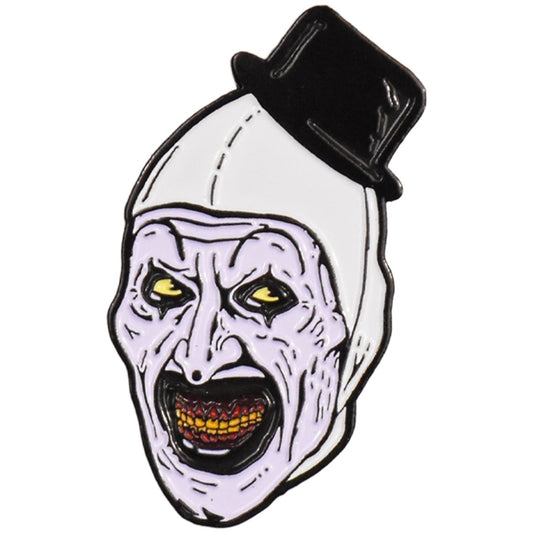 Terrifier Art the Clown Head Enamel Pin (Pre-Order)