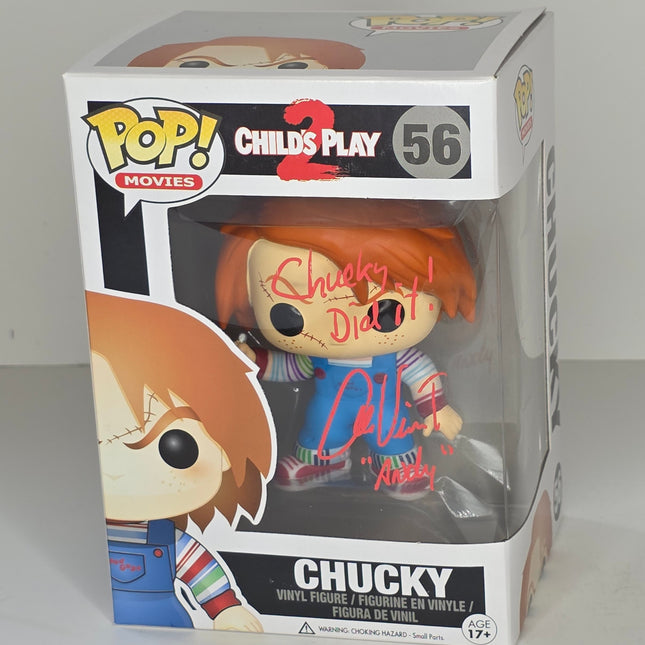 AUTOGRAPHED Childs Play 2 Chucky Funko Pop Signed by Alex Vincent - City Morgue Toys & Collectibles