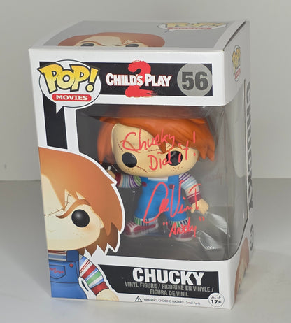AUTOGRAPHED Childs Play 2 Chucky Funko Pop Signed by Alex Vincent - City Morgue Toys & Collectibles