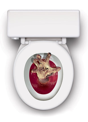 Zombie Hand Toilet Topper Peel N Place - City Morgue Toys & Collectibles
