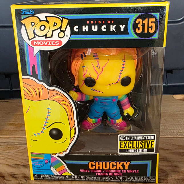 Child's Play Chucky Black Light Funko Pop! Vinyl Figure - Entertainment Earth Exclusive - City Morgue Toys & Collectibles