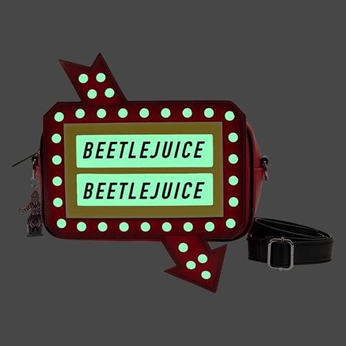 Beetlejuice Graveyard Sign Glow-in-the-Dark Crossbody Purse (Pre-Order)