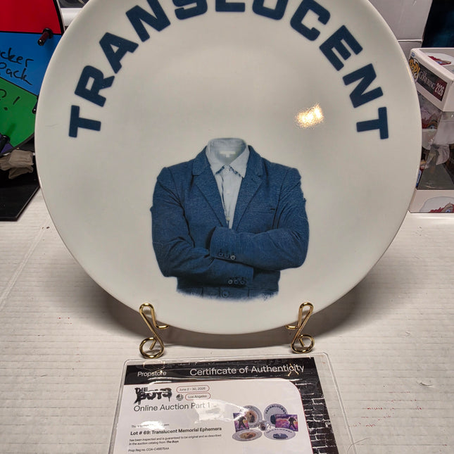 SCREEN USED Translucent Plate from The Boys