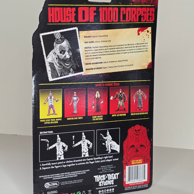 Captain Spaulding House of 1000 Corpses Action Figure by Trick or Treat Studios - City Morgue Toys & Collectibles